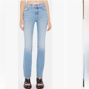 MOTHER insider sneak fray Jeans